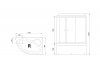 Фото душевая кабина royal bath alp rb140alp-t-r 140x95 см
