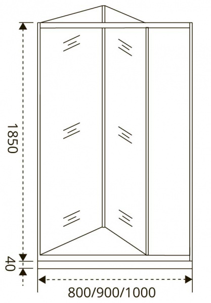 Фото душевая дверь good door infinity sd-80-g-ch 80 см ин00046