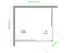 Фото душевое ограждение royal bath hpd rb9100hpd-c-ch 100x90 см