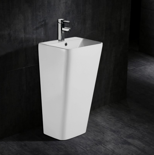 Фото раковина напольная azario fretta square 44 см az-302
