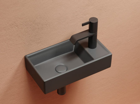 Фото раковина подвесная ceramicanova element 41.7 см, цвет: антрацит cn6051lmdh