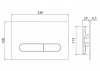 Фото клавиша смыва belbagno prospero bb007-pr-nero.m