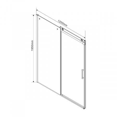 Фото душевое ограждение vincea como 100x120 см  vsr-1c1012clb
