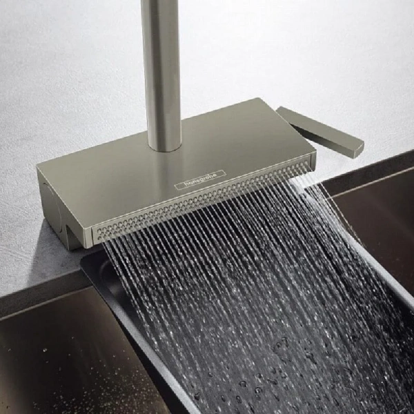 Фото смеситель для кухонной мойки hansgrohe aquno select 73836800