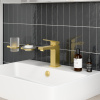 Фото смесители для раковины vitra minimax square a4372025exp цвет золото