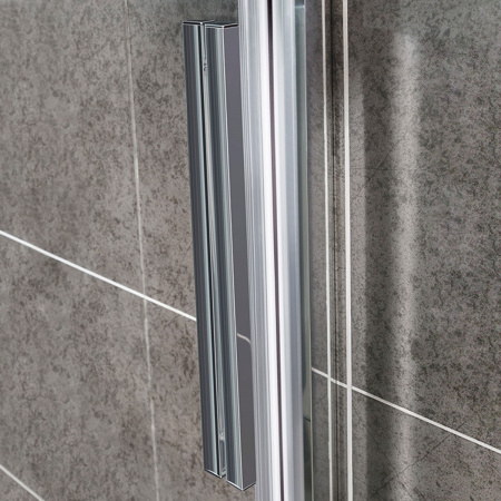 Фото душевая дверь vincea slim-u 140 см vds-2su140cl
