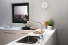 Фото смеситель для кухонной мойки hansgrohe metris select 73816000
