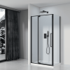 Фото душевое ограждение black&white stellar wind 100x80 см s818 bc