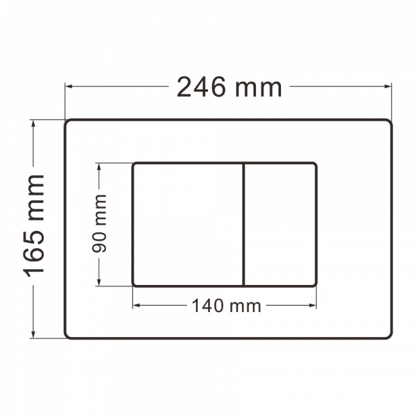 Фото клавиша смыва abber ac0120