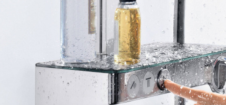 Фото душевая стойка hansgrohe raindance select e 300 3jet showerpipe 27127400
