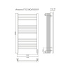 Фото электрический полотенцесушитель azario ancona 50x100 см цвет: черный az71850b