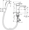 Фото смеситель для раковины hansgrohe vernis shape 71216000