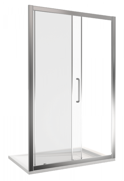 Фото душевая дверь good door neo wtw-110-c-ch 110 см не00004