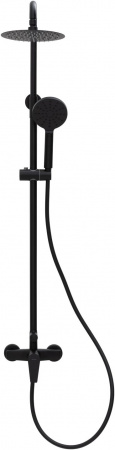 Фото душевая стойка allen brau eclipse 5.e1006-31 черный матовый