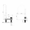 Фото смеситель для кухни abber wasser kreis af8114ng