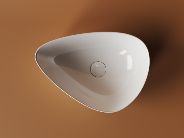 Фото раковина накладная ceramicanova element 45.5 см, цвет: белый cn5026