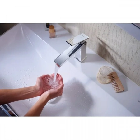 Фото смеситель для раковины hansgrohe tecturis e 73014000