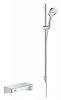 Фото термостатический смеситель для душа hansgrohe shower tablet 27027000