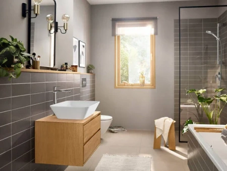 Фото смеситель для раковины hansgrohe rebris e 72581000