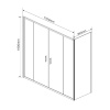 Фото душевое ограждение vincea garda 80x170 см  vsr-1g28017ch