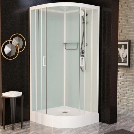 Фото душевая кабина frank f409 m white 90x90 см 20003