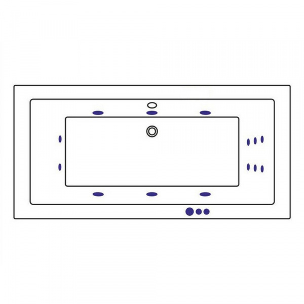 Фото акриловая ванна whitecross savia duo 170x80 см smart 0103.170080.100.smart.br