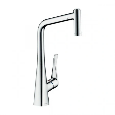 Фото смеситель для кухонной мойки hansgrohe metris 73824000