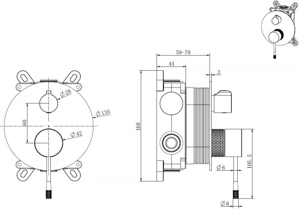 Фото смеситель для душа allen brau priority 4.0 5.31c11-00 хром