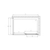 Фото душевое ограждение vincea alpha 80x150 см  vsr-3al8015cl