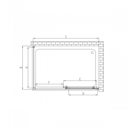 Фото душевое ограждение vincea alpha 80x120 см  vsr-3al8012mt