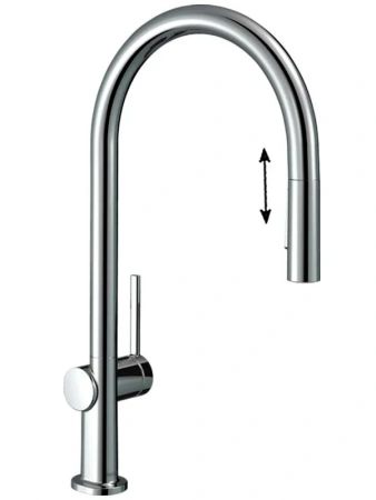 Фото смеситель для кухонной мойки hansgrohe talis 72801000