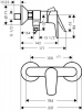 Фото смеситель для душа hansgrohe talis e 71760670