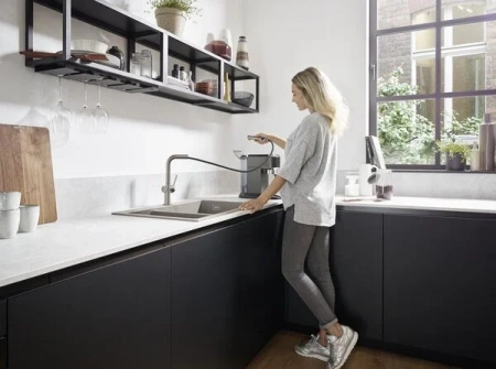 Фото смеситель для кухонной мойки hansgrohe talis 72808800