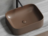 Фото раковина накладная ceramicanova element 50.5 см, цвет: коричневый cn6052mdb
