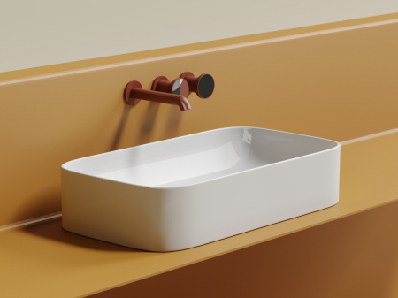 Фото раковина накладная ceramicanova element 70.5 см, цвет: белый cn6054
