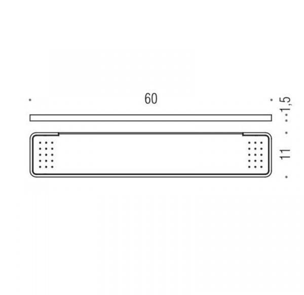Фото полка подвесная colombo design time w4216