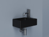 Фото раковина подвесная ceramicanova element 39.5 см, цвет: черный cn5045mb