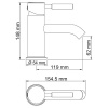 Фото смеситель для раковины wasserkraft main 4100 4105