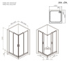 Фото душевое ограждение am.pm gem 100x100 см w90g-403-100100-mt