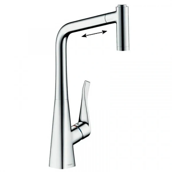 Фото смеситель для кухонной мойки hansgrohe metris 14780000