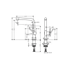 Фото смеситель для кухонной мойки hansgrohe talis 72840340