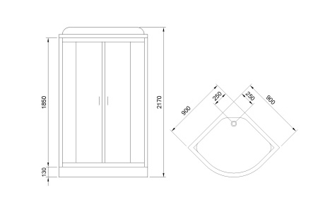 Фото душевая кабина royal bath нк rb90hk6-wc  90x90 см