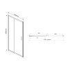 Фото душевая дверь vincea garda 140 см vds-1g140cl