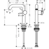 Фото смеситель для раковины hansgrohe tecturis s 73340700