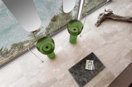 Фото раковина напольная abber kristall at2702emerald-h