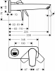 Фото смеситель для раковины hansgrohe talis e 71734340