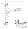 Фото термостатический смеситель для душа hansgrohe shower tablet select  27027400