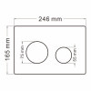 Фото клавиша смыва abber ac0121mw