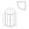 Фото душевое ограждение am.pm x-joy 90x90 см w88g-205-090bt64