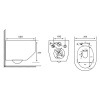 Фото унитаз подвесной abber rechteck ac1218